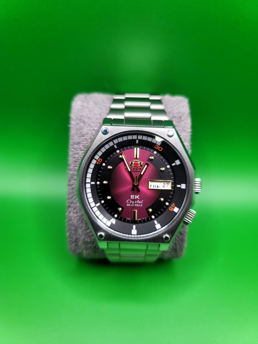 Orient SK Crystal Automatic Men's Watch - 22 Jewels, "Super King" Diver Retro Reissue image 2