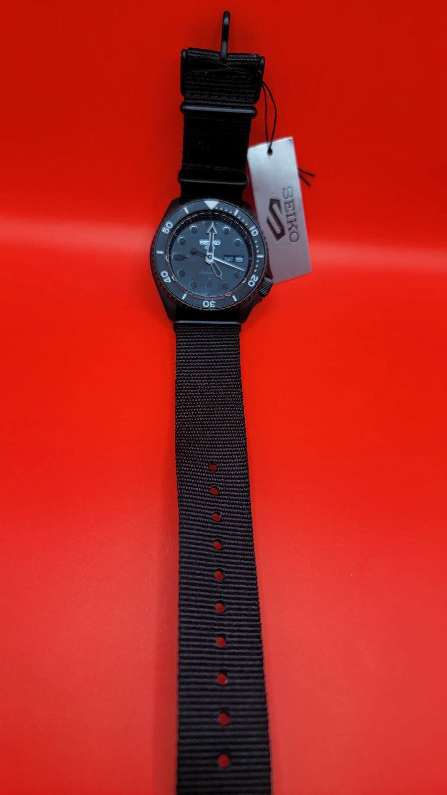 Seiko 5 Sports “Stealth Black” Automatic Diver Style image 3