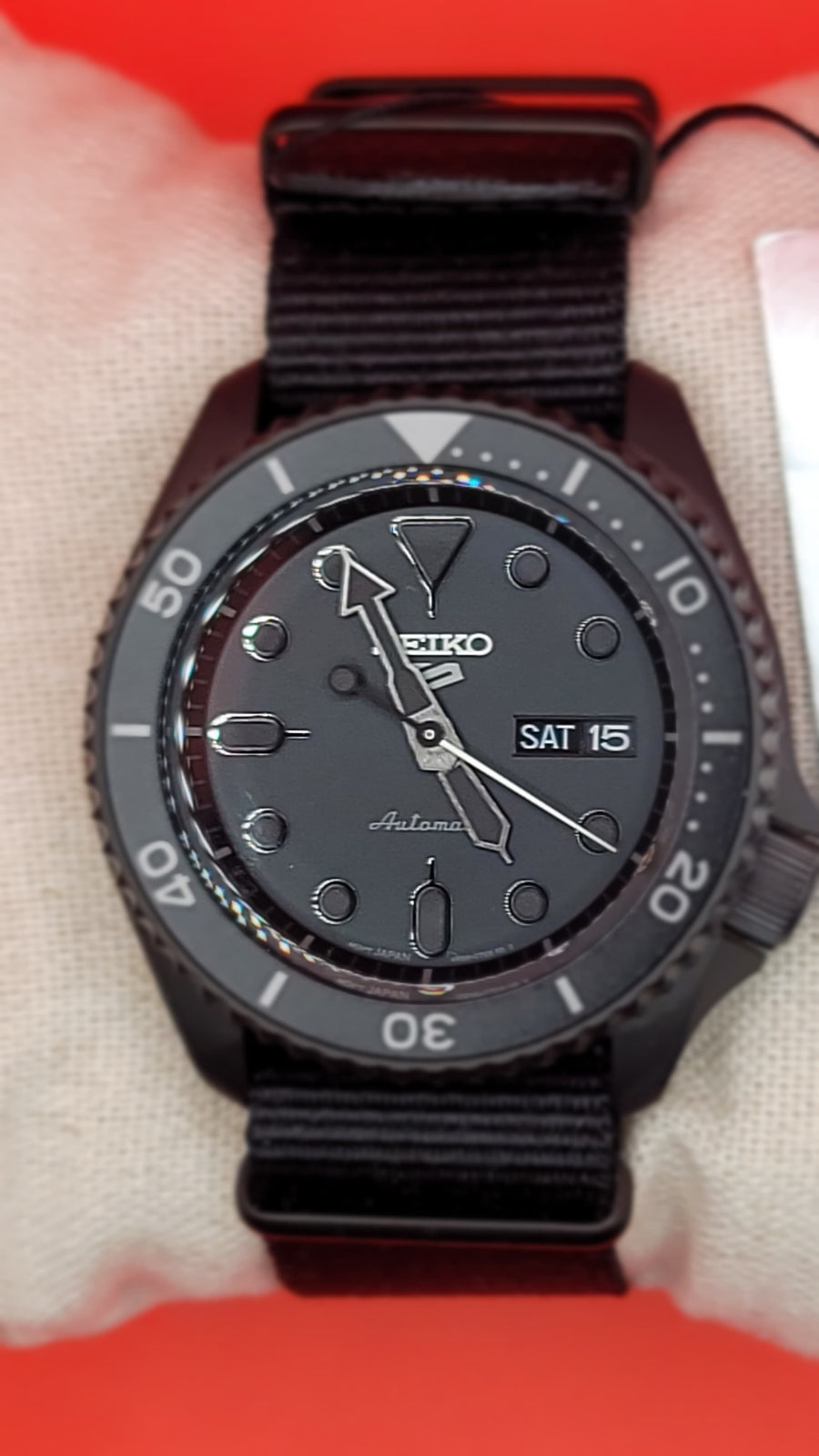 Seiko 5 Sports “Stealth Black” Automatic Diver Style image 7