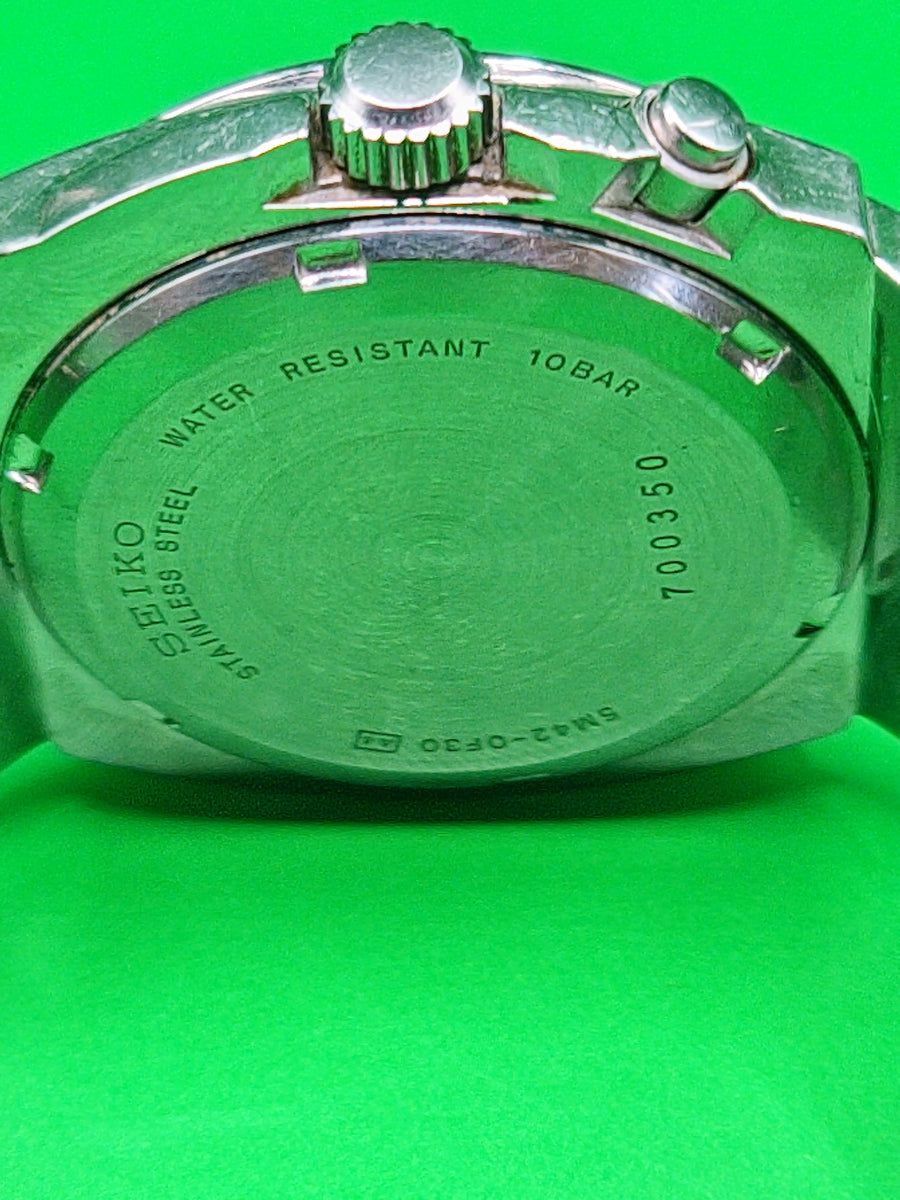 Seiko Kinetic “S” Ref. 5M63-0A30  Blue Sunburst Dial – Early 2000s Japanese Kinetic Classic image 7